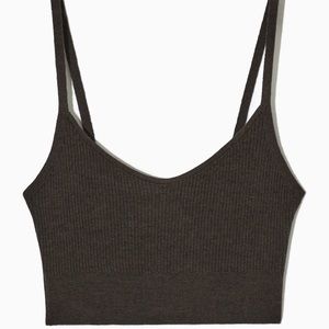 COS Wool Ribbed Bralette/Crop Top